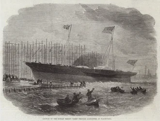 Launch of the Dublin Trinity Yacht Princess Alexandra at Blackwall